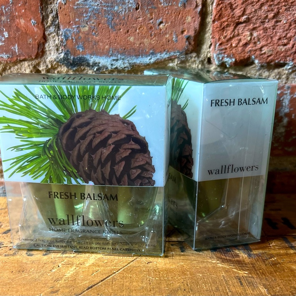 Bath & Body Works Home Wallflowers Fresh Balsam Fragrance Refills 2 packs, 2 ea.